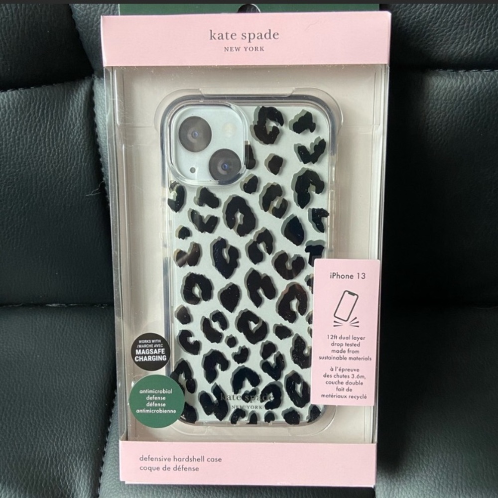 KATE SPADE ** DEFENSIVE ** HARDSHELL PHONE CASE FOR IPHONE 13 - Picture 1 of 6